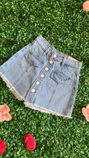 Denim Skort