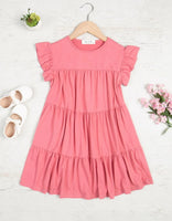 Ruffled Dress - Dusty Mauve